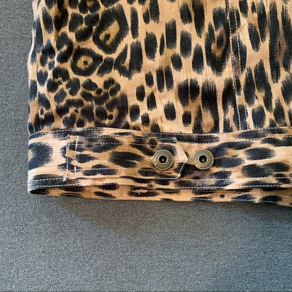 Saint Tropez West Leopard Linen Jean jacket Style - Picture 6 of 6